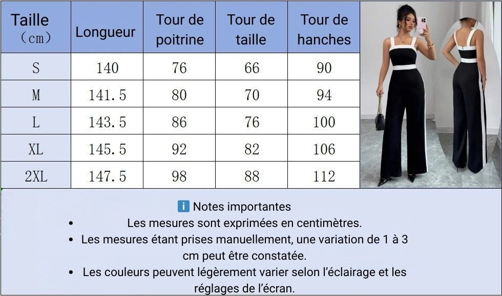 Combinaison Noire & Blanc : L'Élégance Bicolore Absolue