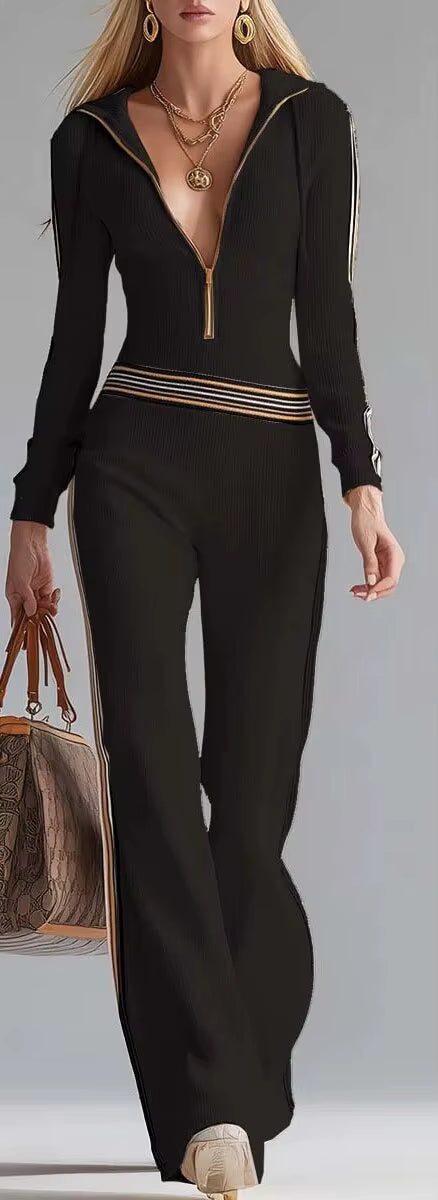 combinaison noir a capuche femme la grenelle tenue elegante