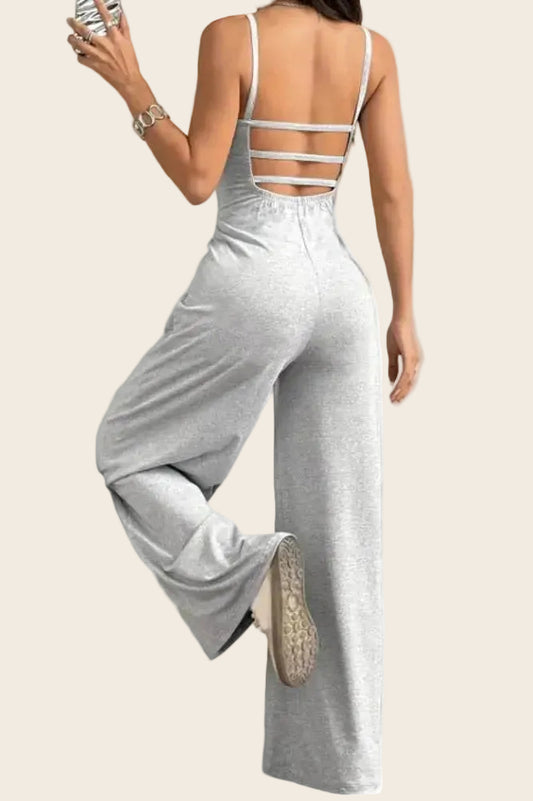 Combinaison Sans Manche Grise – Chic et ultra confortable