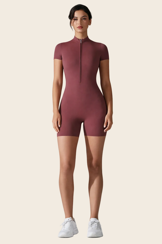 Combinaison Yoga Femme manche courte pour une Liberté de Mouvement