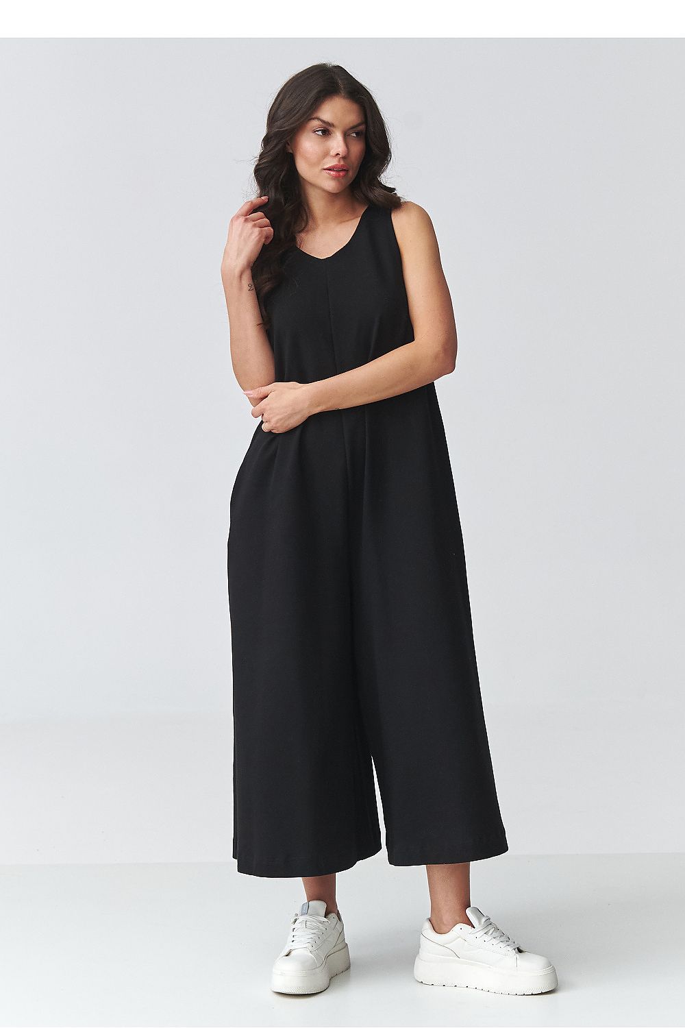 Combinaison oversize noir femme coton style minimaliste chic – La Flâneuse