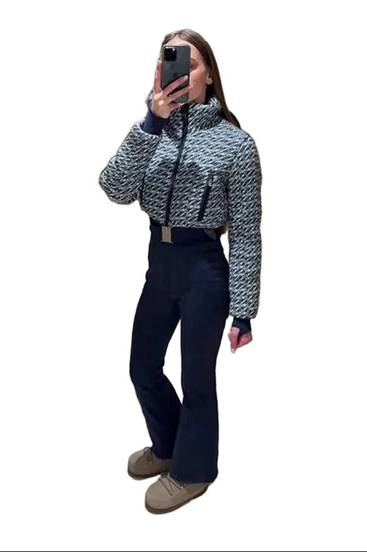 Combinaison de Ski Femme Luxe : Design Bi-Matière & Silhouette Chic