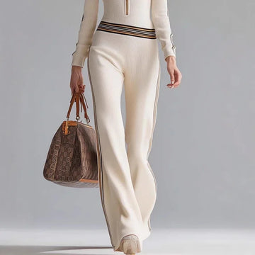 combinaison a capuche femme la grenelle beige vue jambe