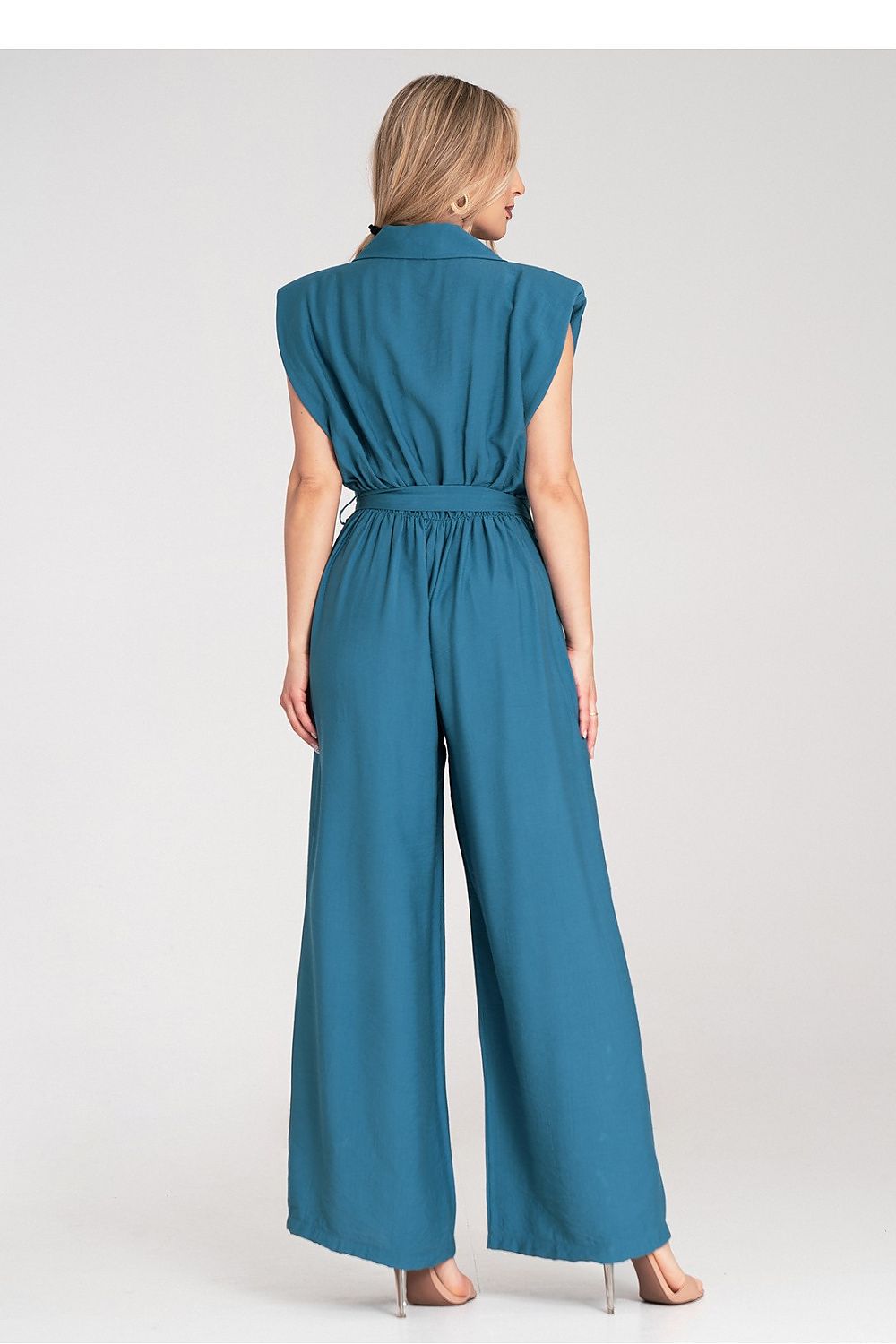 Combinaison femme bleue fluide Matignon vue dos