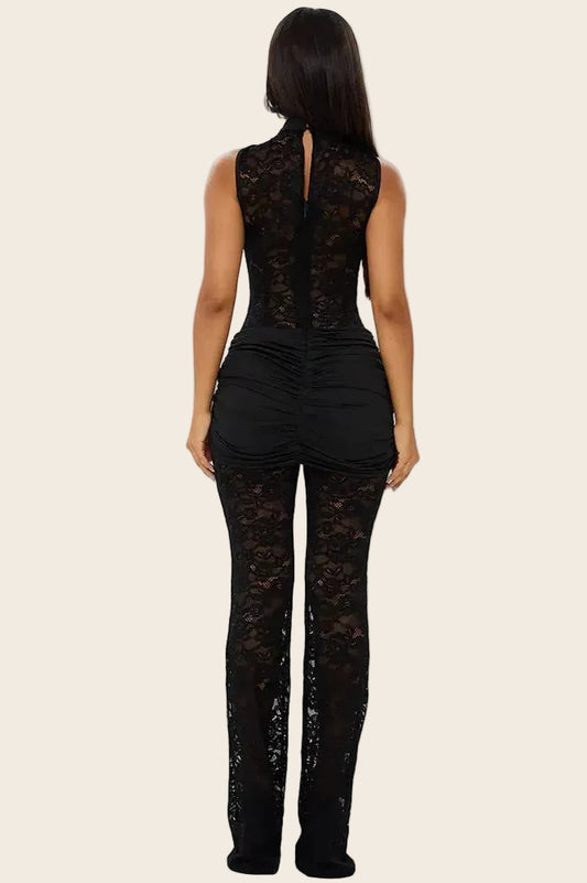 Combinaison en Dentelle Noire Le Glamour Absolu