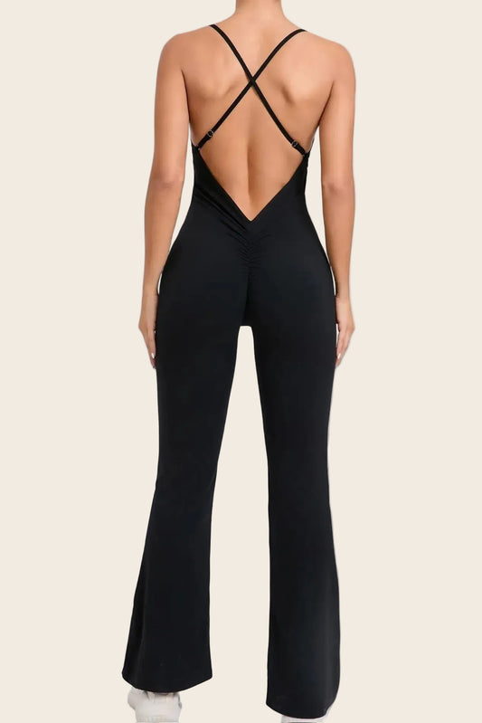 Combinaison femme moulante dos nu élégante – Montaigne